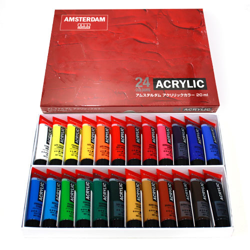 アムステルダムアクリリックカラー(20ml)24色セット | マルニ アムステルダムアクリリックカラー(20ml)24色セット | マルニ