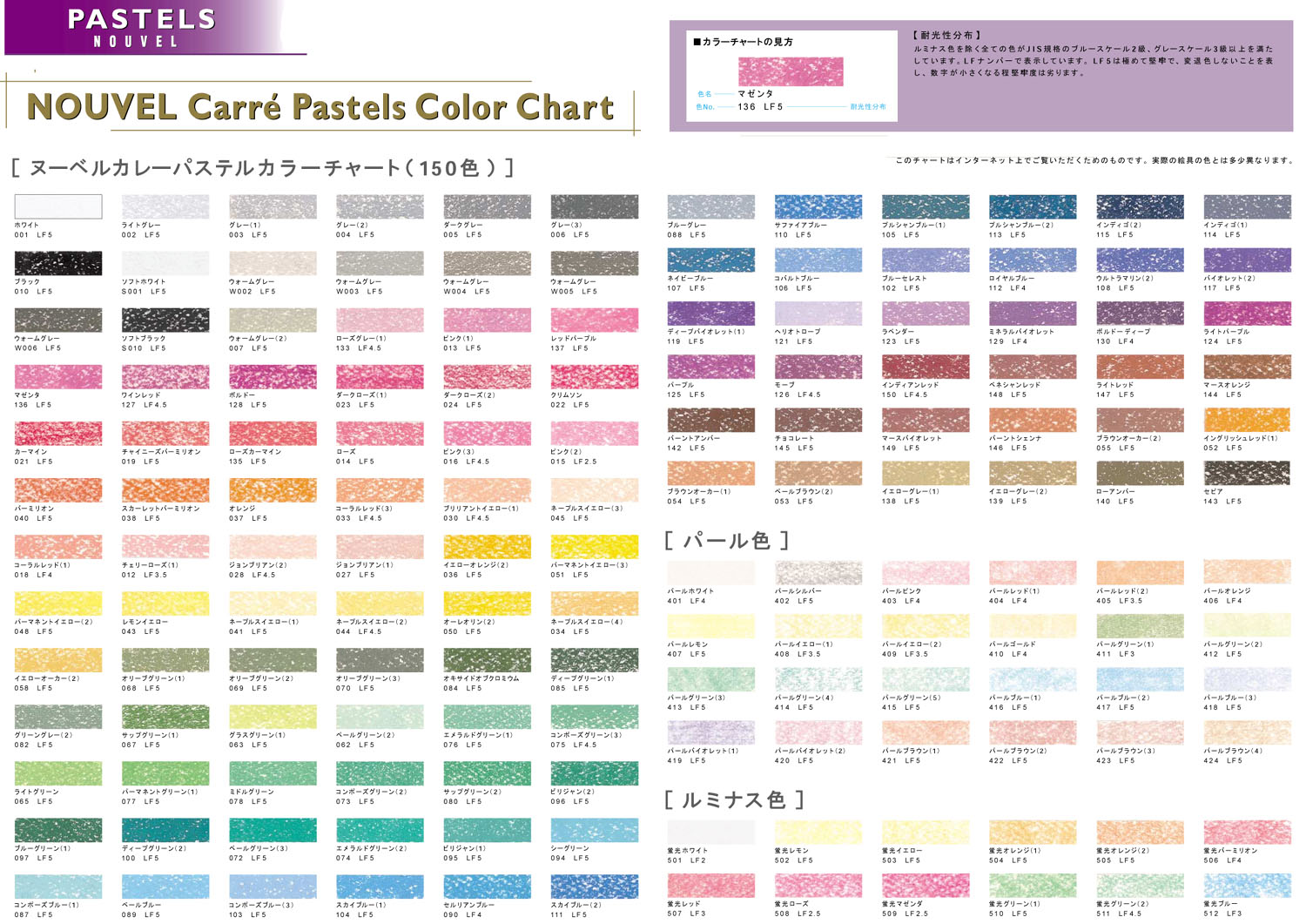 ヌーベルカレーパステル150色 ターレンス（TALENS） ヌーベル カレーパステル 150色セット 木箱入