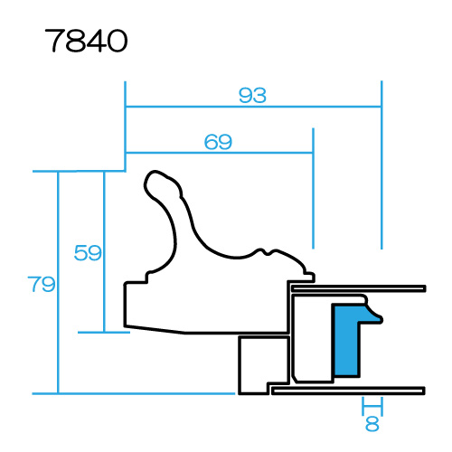 油彩額縁：7840 ダークゴールド（旧8840）（アクリル） | 額縁通販