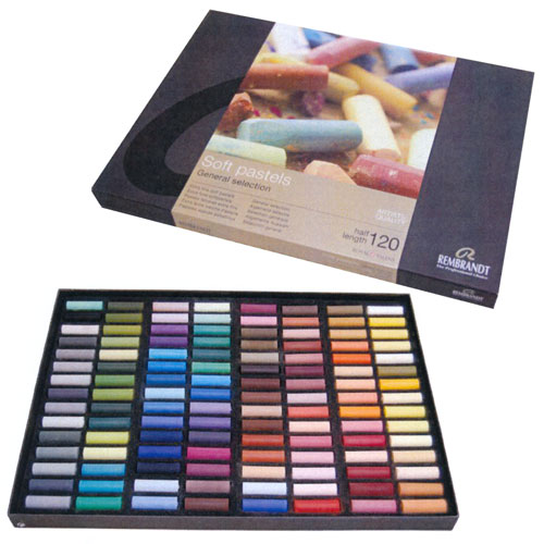 [レンブラント]ソフトパステル　ハーフスティック120色セツトT3182-0120(紙箱)