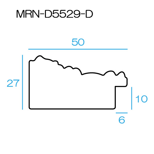 デッサン額縁：MRN-D5529-D ホワイト（UVカットアクリル）（既製品
