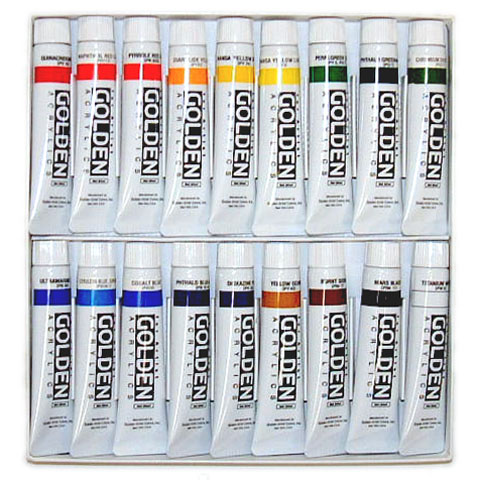 [ターナー]ゴールデンアクリリックス18色セット(20ml)