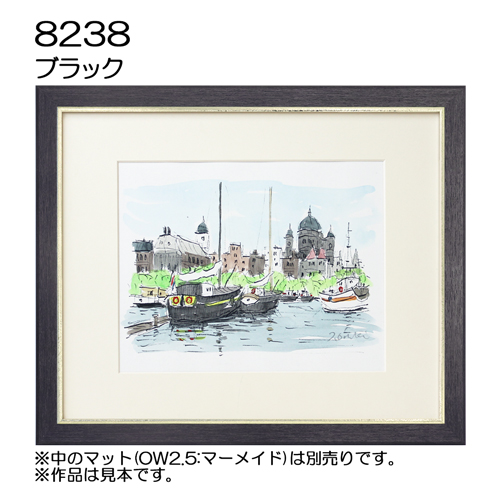 デッサン額縁：8238  ブラック（UVカットアクリル）