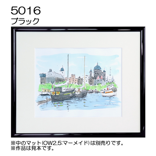 デッサン額縁：5016 ブラック (UVカットアクリル)