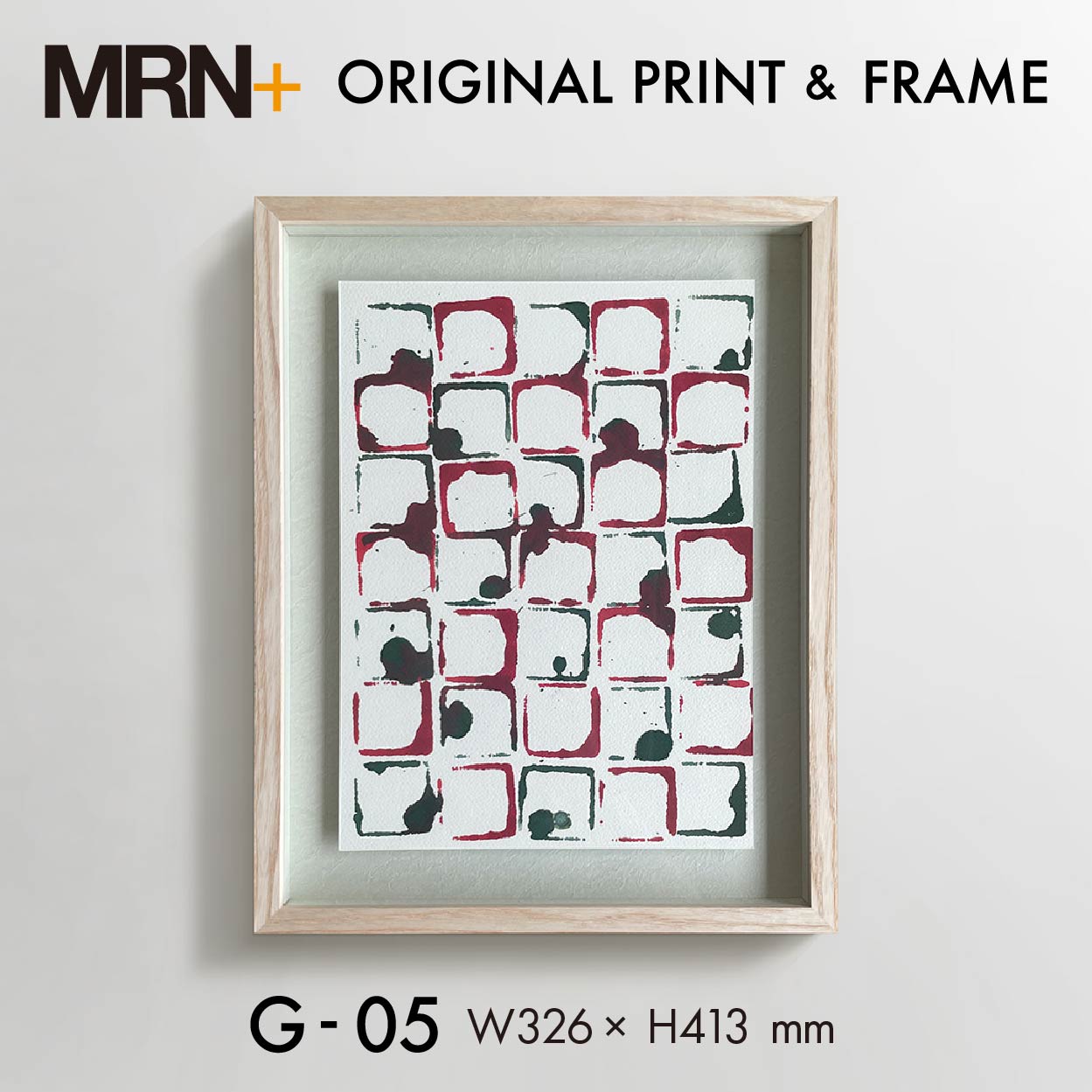 【MRN+ ART】 ORIGINAL PRINT + FRAME　G-05