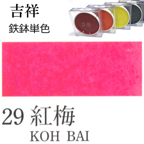 [吉祥]顔彩【鉄鉢】29.紅梅