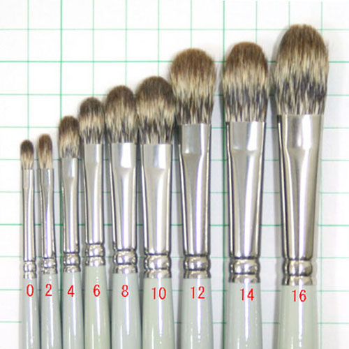 ホルベインマングース画筆MG-F(フィルバート)　14号