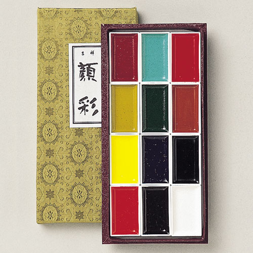 吉祥_顔彩12色セット