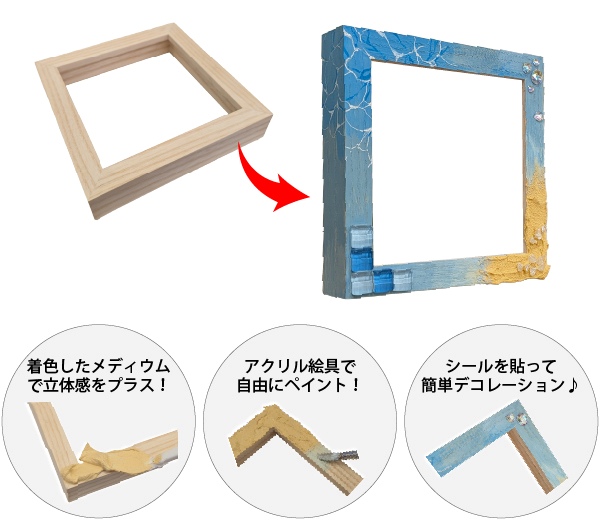 額縁に着彩