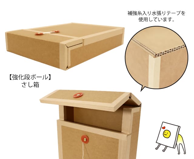 強化段ボール製のさし箱