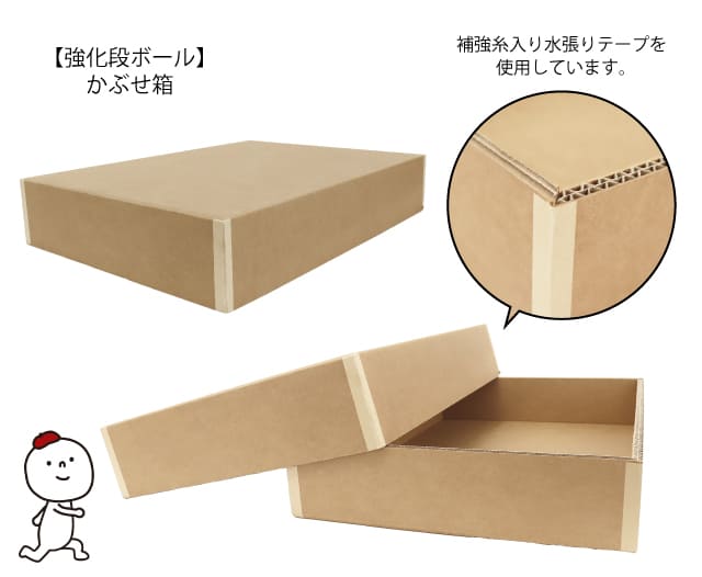 強化段ボール製のかぶせ箱