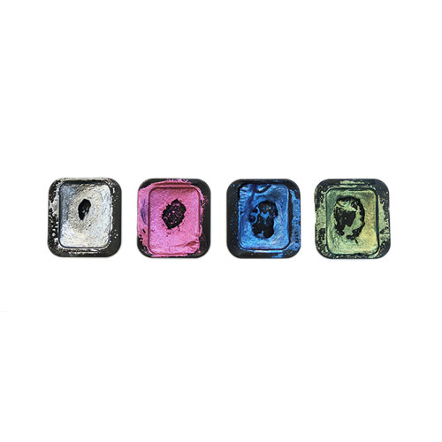 [ホルベイン]水彩絵具　ファインテック パールカラー5色+FlipFlop1色セット(暖色)