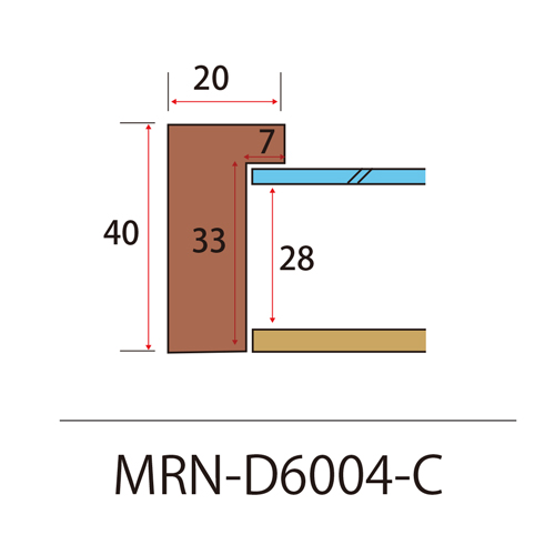 MRN-D6004-C(UVカットアクリル)　【オーダーメイドサイズ】デッサン額縁
