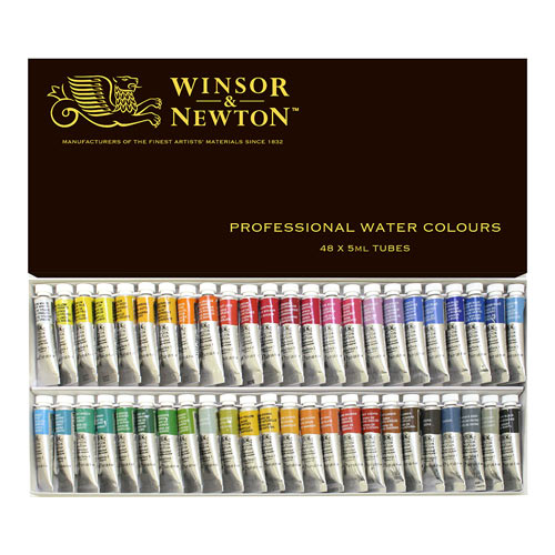 [W&N]水彩絵具プロフェッショナルウォーターカラー　48色セット(5mlチューブ)