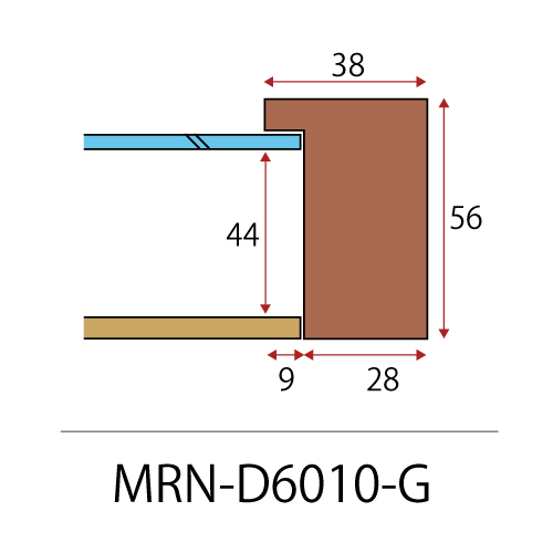 MRN-D6010-G(UVカットアクリル)　【既製品サイズ】デッサン額縁