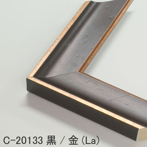 【セール品】C-20133(黒/金)　オーダー流れ(510×750)　アクリル(187)