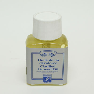 クラリファイドリンシードオイル(脱色リンシードオイル)(ルフラン画溶液)　75ml