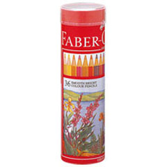 [ファーバーカステル]色鉛筆(赤丸缶)36色セット(お取り寄せ商品)