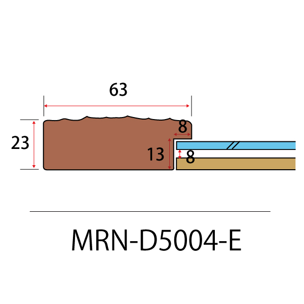 MRN-D5004-E(UVカットアクリル)　【オーダーメイドサイズ】デッサン額縁