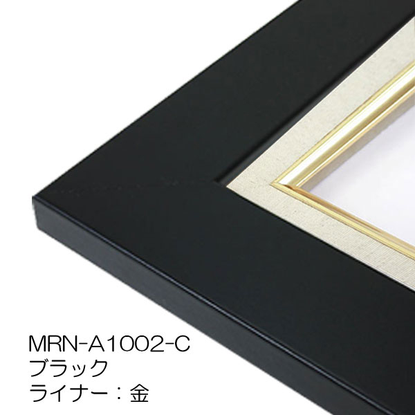 油彩額縁:MRN-A1002-C ブラック(UVカットアクリル)【既製品 