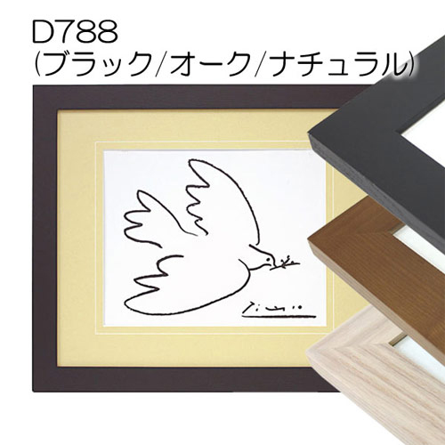 D788　ブラック【既製品サイズ】デッサン額縁