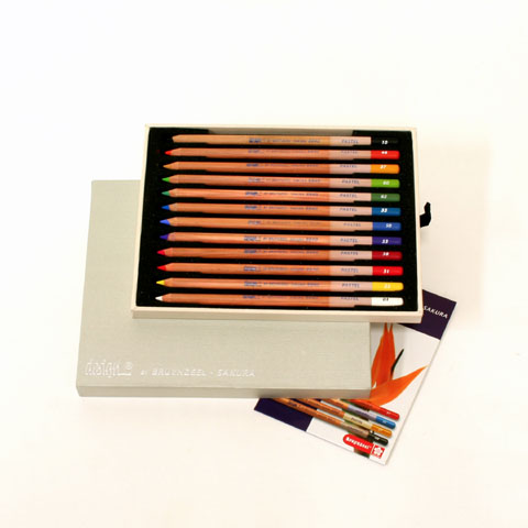 [ブランジールサクラ]デザインパステル色鉛筆　12色セット