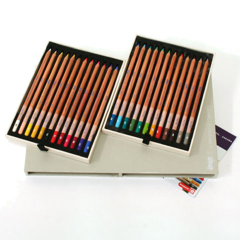 [ブランジールサクラ]デザインパステル色鉛筆　24色セット