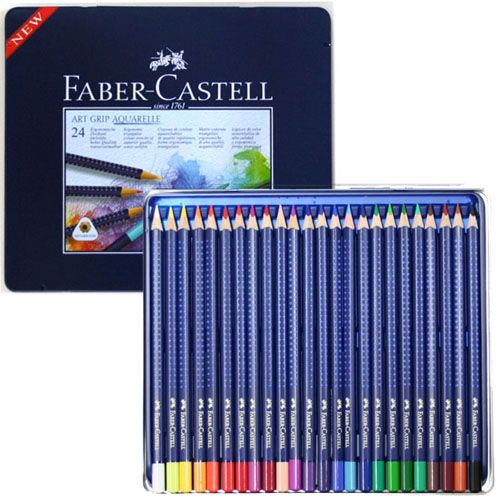 【ファーバーカステルアートグリップ】　水彩色鉛筆24色セット